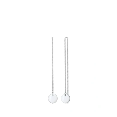 Abbildung von Elli Pullthrough Chain Ohrringe, Damen, Größe: One Size, Silber