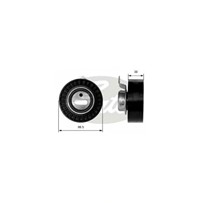 Abbildung von GATES T41008 Spannrolle, Zahnriemen Tru Power FORD: Escort 6 Schrägheck, FIESTA 3, Kombi