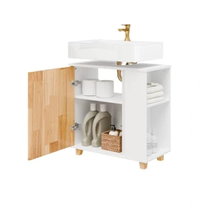 Abbildung von SoBuy Waschbeckenunterschrank BZR75 Waschtisch Badschrank Unterschrank Badmöbel