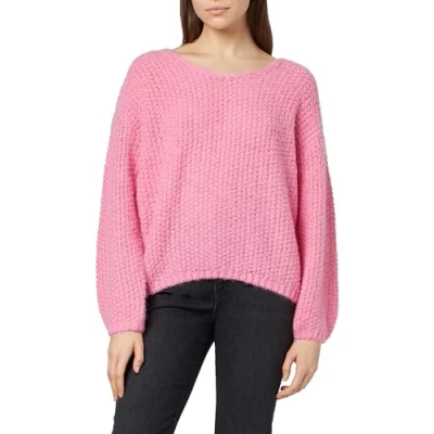 Abbildung von Vero Moda Nancy Funnelnk Strickpullover, Damen, Größe: Medium, Fuchsia purple