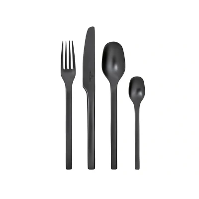 Abbildung von Villeroy &amp; Boch Besteckset Manufacture Rock Schwarz 16 teilig
