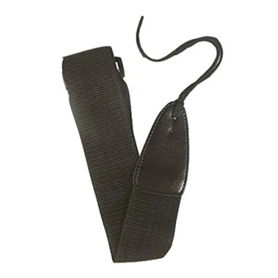 Abbildung von GITARRENGURT GITARRENBAND NYLON SCHWARZ VERSTÄRKTE ENDEN (107 147cm) BREITE 5cm BBBK