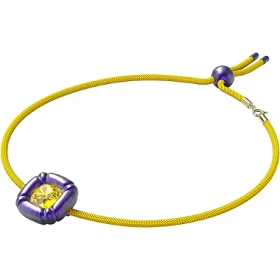 Abbildung von Swarovski Damen Dulcis Halskette Kissenschliff, Violett 5613645