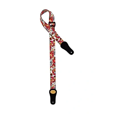Abbildung von ORTEGA Nylon Ukulelengurt mit Wildleder 37mm El Muerto (KNS EM U)