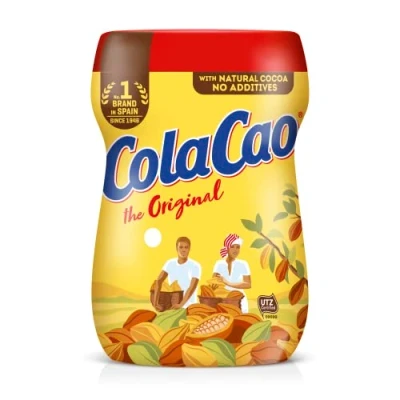 Abbildung von Colacao, Kakao aus Spanien, das Original, Cola Cao 390g, in der praktischen Box