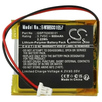 Abbildung von vhbw Akku Ersatz für JBL GSP753030 01 Wireless Headset Kopfhörer (600 mAh, 3,7 V, Li Polymer)