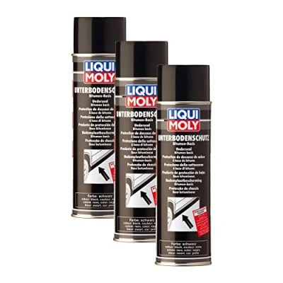 Abbildung von 3X LIQUI Moly 6111 Unterbodenschutz Bitumen schwarz Spray Unterboden Schutz 500m