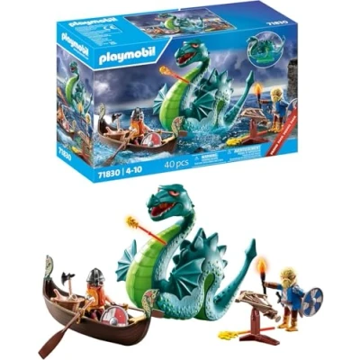 Abbildung von Playmobil® Wikinger mit Seeungeheuer (71830), Playmobil History Konstruktions Spielset, (40 St), Made in Europe