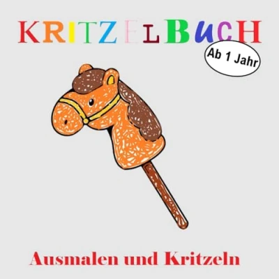 Abbildung von Kritzelbuch ab 1 Jahr: Malbuch mit 50 tollen Motiven für Jungs und Mädchen zum Ausmalen Kritzeln Mein erstes großes Ausmalbuch