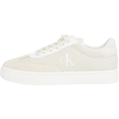 Abbildung von Calvin Klein Jeans CLASSIC CUPSOLE LOW MIX MG WN Sneaker, Schnürschuh, Freizeitschuh, Halbschuh mit Logoschriftzug seitlich