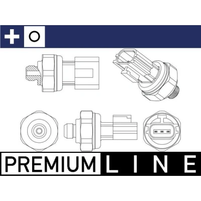 Abbildung von MAHLE ORIGINAL ASE 11 000P Druckschalter 3 HYUNDAI: i10 I, i30 I Schrägheck, ix35, KIA: Picanto Sportage III, SORENTO 1