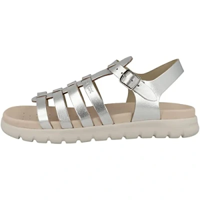 Abbildung von Geox Soleima GIR Trekkingsandale für Kinder, Größe: 33, Silver Schuhe