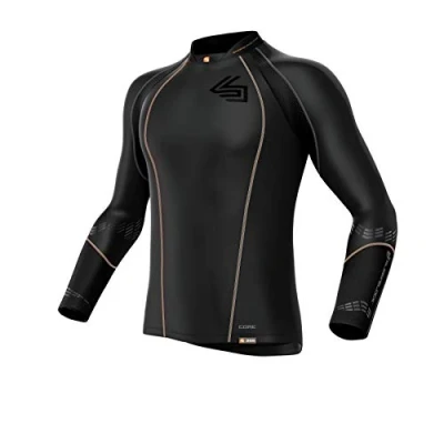 Abbildung von ShockDoctor Herren Tiefschutz Kompressions Hockey Shirt, Black, XS