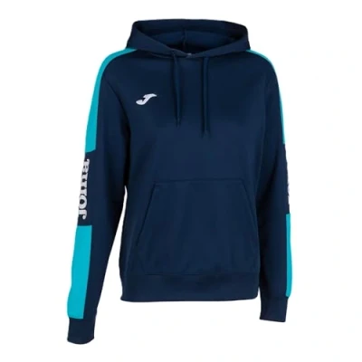 Abbildung von Joma Unisex 2XS Championship IV Kapuzenpullover, Marineblau, Türkis, XXS