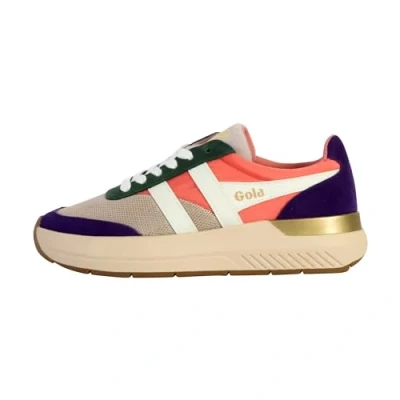 Abbildung von Gola Unisex Raven Sneaker, Wheat/Coral Pink/Royal Purple, 41 EU