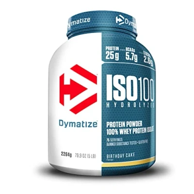 Abbildung von Dymatize ISO 100 Hydrolyzed Birthday Cake 2264g Whey Protein Hydrolysat+Isolat
