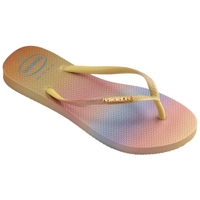Abbildung von Havaianas SLIM Gradient Sunset pixel Badezehentrenner, Damen, Größe: 39 40, Yellow Schuhe
