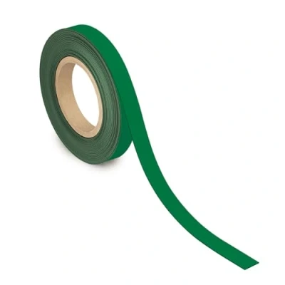 Abbildung von MAUL Kennzeichnungsband 20mm x 1mm Beschriftbares Band mit magnetischer Rückseite Vielseitig anwendbar in Büro, Werkstatt, Lager und Küche Individuell zuschneidbar 10m Länge Grün