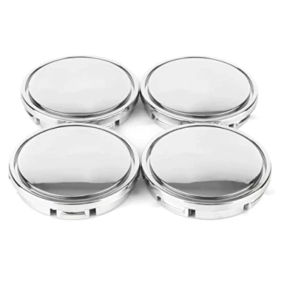 Abbildung von RhinoTuning 4 Stück Radnabenkappen für Nabendeckel OD 56 mm ID 53 mm, Chrom Radnabenabdeckung Geeignet LE Sedan Golf 18&quot; Rad, 1J0 601 171, 1JD 171 Felgendeckel