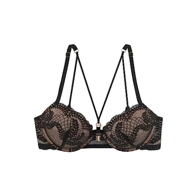 Abbildung von Lascana Graphic Pushup BH, Damen, Größe: 85C, Black