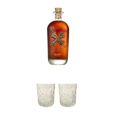 Abbildung von Bumbu The Original Spirituose auf Rumbasis 40% 0,7 Liter + Rum Glas 1 Stück