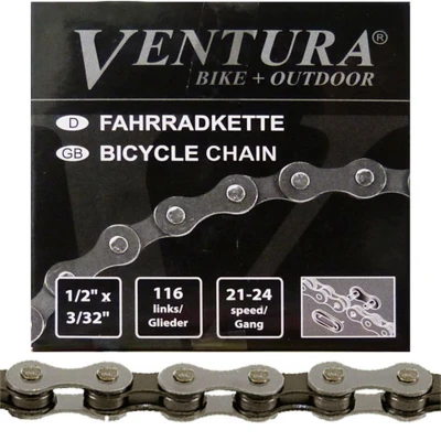 Abbildung von Kette 8 Fach Ventura 1/2 X 3/32&quot; 116 Glieder Inklusive Verschlussglied