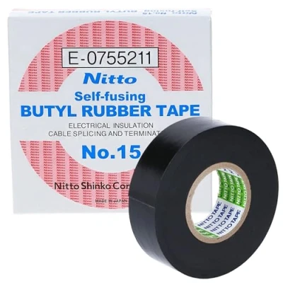 Abbildung von NITTO Vulkanisierband 15 schwarz 19mmx5m, zum Isolieren und Füllen von Kabelverbindungen abschlüssen