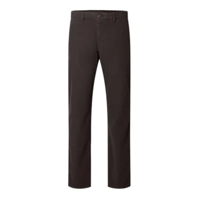 Abbildung von Selected Homme SLH SLIM Structure DYED PANT Stoffhose, Herren, Größe: 34x34, Chocolate torte