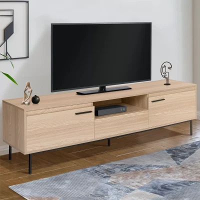 Abbildung von IDMarket TV Bank, 180 cm, Seattle, mit Stauraum, Industriedesign