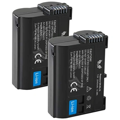 Abbildung von 2X SK Akku Nikon EN EL15 2040mAh EL15c EL15b EL15a für // Z6 II Z7 Z5 D600 D610 D750 D800 D810 D850 D7200 D7500 1 V1
