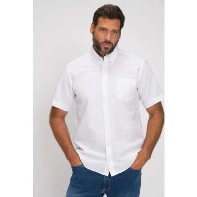 Abbildung von JP1880 Kurzarmhemd Seersucker Hemd Halbarm Buttondown Kragen Streifen