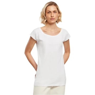 Abbildung von Build Your Brand Damen BB013 Ladies Wide Neck Tee T Shirt, white, L