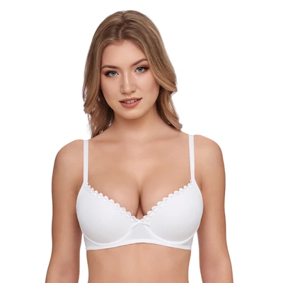 Abbildung von Susa Damen Wiesn Zauber 8025 mit Push Up Schalen Dirndl BH, weiß, 80D