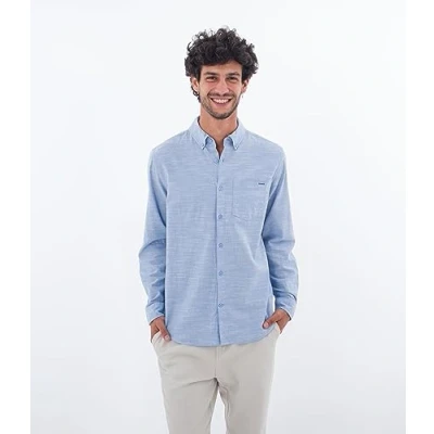 Abbildung von Hurley Herren O&amp;o Stretch Ls Hemd, Blue Oxford, S