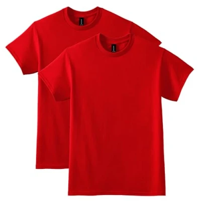 Abbildung von Gildan Herren DryBlend T Shirt, Style G8000, Multipack Hemd, Rot (2er Pack), L