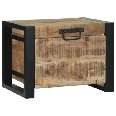 Abbildung von vidaXL Aufbewahrungsbox Lagertruhen 40x30x30cm aus massivem Holz und Metall (1 St)