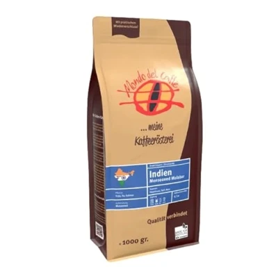 Abbildung von Indien Monsooned Malabar AA (100% Arabica) Spitzenkaffee, ganze Bohne (1 kg)