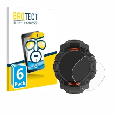 Abbildung von BROTECT (6 Stück Schutzfolie für Garmin Instinct 3 Solar (50 mm) Displayschutz Folie Ultra Klar