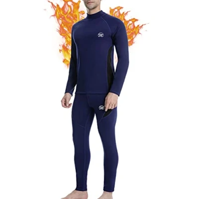 Abbildung von MEETWEE Herren Termo spodní prádlo pánské funkční sada Base Layer Set, Blau, M EU