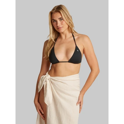Abbildung von Calvin Klein Swimwear Triangle Bikinitop, Damen, Größe: Medium, black