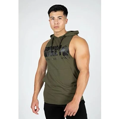 Abbildung von Gorilla Wear Rogers Hooded Top, Herren, Größe: Large, Dark green