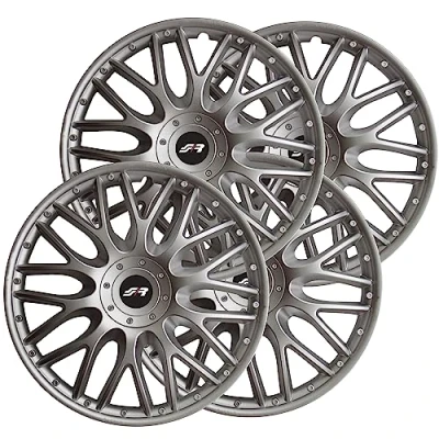 Abbildung von Simoni Racing Radzierblenden ORD 16&quot; Zoll Auto Radabdeckung Grau