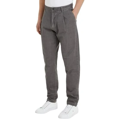 Abbildung von Tommy Hilfiger Chelsea Dobby Chino, Herren, Größe: 34x32, Hydrogen grey