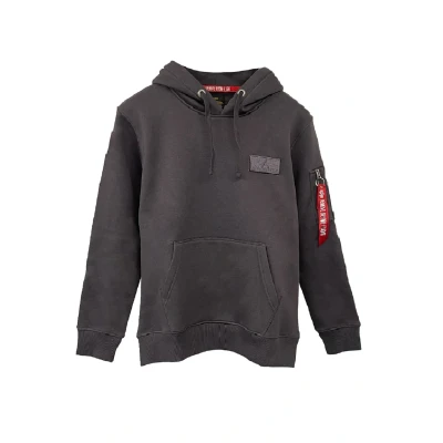 Abbildung von Alpha Industries Kapuzenpullover, Herren, Größe: Medium, Vintage grey