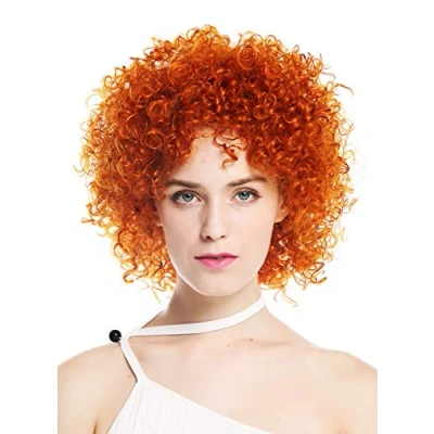 Abbildung von WIG ME UP VK 11 T2735 Perücke Damenperücke kurz voluminös kraus gelockt Locken Orangerot Orange