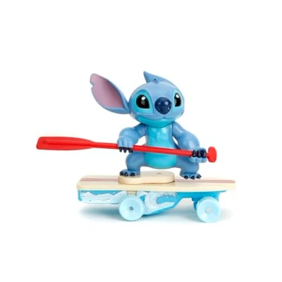 Abbildung von Jada Toys RC Surfer Stitch 1 Kanal 2,4 GHz Ferngesteuertes Fahrzeug mit Rotations und Wheelie Funktion, 25 cm, Mehrfarbig