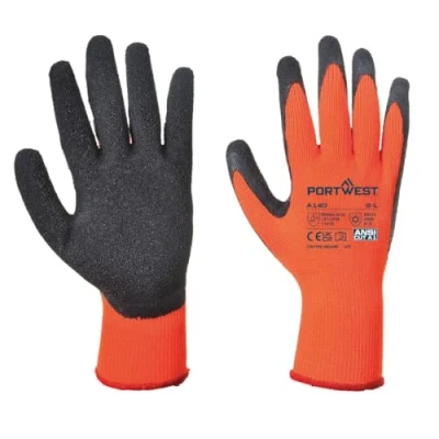 Abbildung von Portwest Thermo Grip Handschuh, Größe: M, Farbe: Orange/Schwarz, A140ORBM