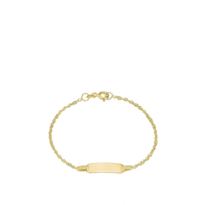 Abbildung von Amor Identarmband Mädchen Kinder Armschmuck, 14 cm, Gold, Kommt in Schmuck Geschenk Box, 2014334