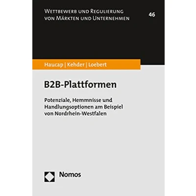 Abbildung von B2B Plattformen: Potenziale, Hemmnisse und Handlungsoptionen am Beispiel von Nordrhein Westfalen (Wettbewerb Regulierung Märkten Unternehmen)