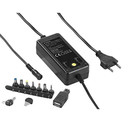 Abbildung von revolt Netzteil: Universal Schaltnetzteil 5 15 Volt, bis 3.000 mA / 36 W, 9 Adapter (Netzteil 12V, Laptop Ladekabel, Notebook Ladegerät)